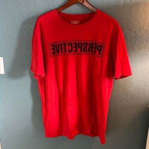Perspective red T-shirt